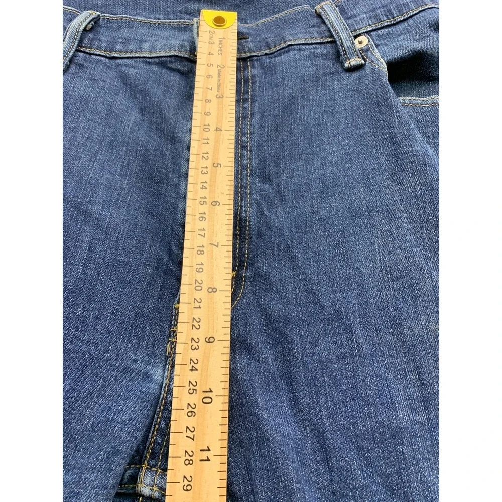 Levi's 513 Jeans Men 38x30 Blue Denim Medium Wash Slim Fit Straight Leg Mid Rise